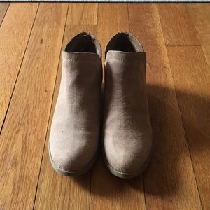 beige booties